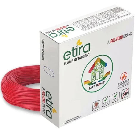 2.5 sq. mm Polycab Etira 90m.(red)