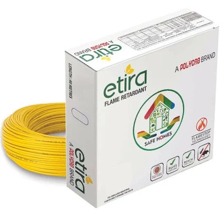 2.5 sq. mm Polycab Etira 90m.(Yellow)