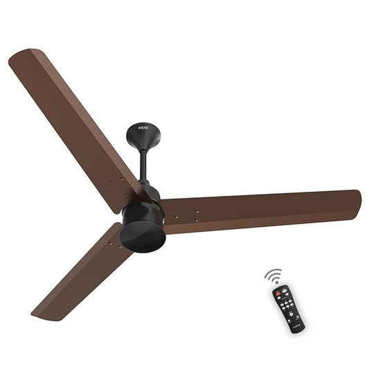 POLYCAB Silencio Mini 1200mm 5-Star BLDC, Remote Ceiling fan for home|  55% Energy Saving, 100% Copper, High Speed, 25 Speed Setting, Reversable & Timer | 4-yr Warranty【Pearl Brown】