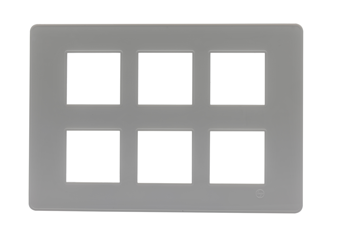 L&T/LK Engem White 12 Module Cover Plate with Grid Frame