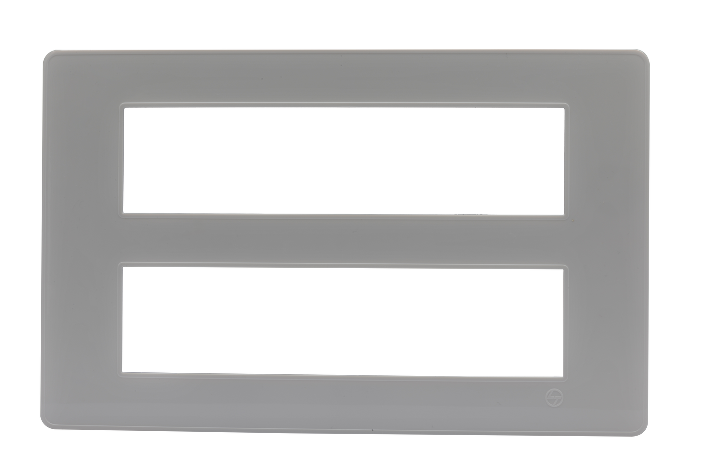 L&T/LK Engem White 16 Module Cover Plate with Grid Frame