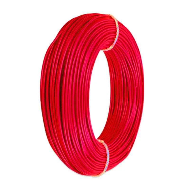 RR Q1 Super Flexible PVC Insulated 6sq.mm Single Core Flexible Copper Wires and Cables for Domestic/Industrial Electric | Home Electric Wire | 90 Mtr | Electrical Wire | (Red)