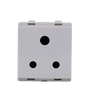 LK Engem White 6Amp 3 Pin Socket  2 Module with ISI