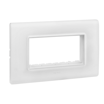 Legrand Allzy -Plate & Frame 4M White