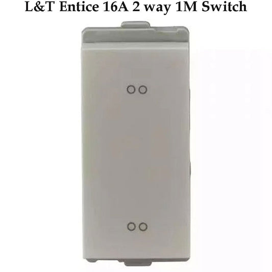 L&T/LK  Entice White 16Amp 2way without Indicator Switch