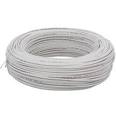 Polycab Optima Plus  1 SQ-MM, 90 Meters PVC Insulated Copper Wire Single Core Flexible House Cable for Domestic & Industrial Connections Electric Wire (White)